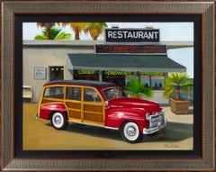 "1948 Woody" by Robert Kenneth White, Original Signed Oil Painting