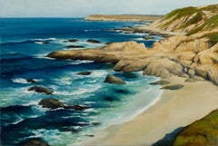 "Pacific Horizon" Signed Ocean Landscape by Robert Kenneth White, Oil on Canvas