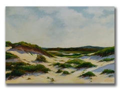 Robert K. White "Dunes at Midday" California Sand Dunes, 2021, Oil on Canvas