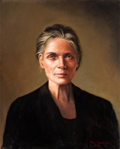 Robert K. White "Late Afternoon Portrait" Contemporary Realist Oil Painting