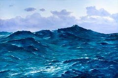 Robert K. White "Movement" aka "At Sea" 5-Foot Seascape Oil Painting on Canvas