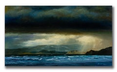Robert K. White "The Sea Remembers the Sky" Oil on Canvas, Atmospheric Seascape
