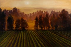 Robert Kenneth White "Beneath the Orchard Sky" Großformatige realistische Öl-Landschaft