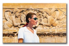 Robert Kenneth White "Classic Beauty" Signed Oil, Modern Realist Portrait