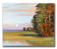 Robert Kenneth White "Fields of Evening Light" 2015 Impressionist Landscape