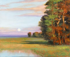 Robert Kenneth White "Felder mit Abendlicht" 2015 Impressionistische Landschaft