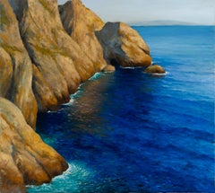 Robert White "Channel Islands I" Signed Oil on Canvas, Coastal California View