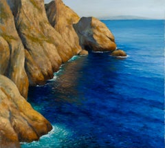 Robert White "Channel Islands I" Signed Oil on Canvas, Coastal California View
