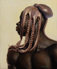 Robert White "Modern Mythology" 2021 Oil with Anatomical Realism & Surreal Edge