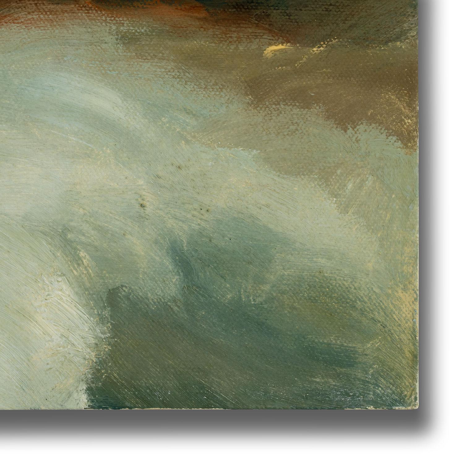 Passions XX - Peinture à l'huile originale de Robert White, exposition sans cadre - Noir Abstract Painting par Robert Kenneth White