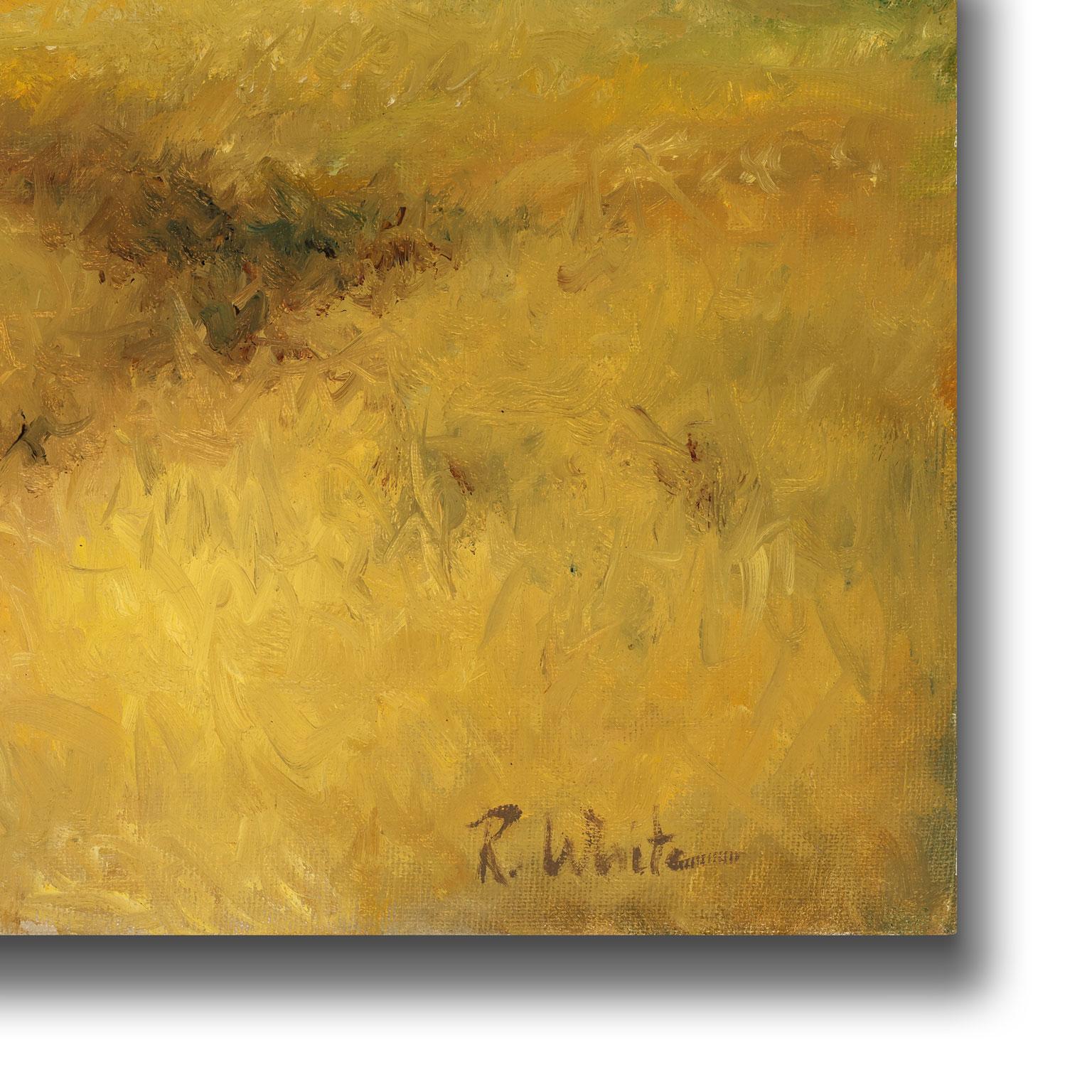 Untitled [Landscape] Original Oil Painting by Robert White, Frameless Display 2