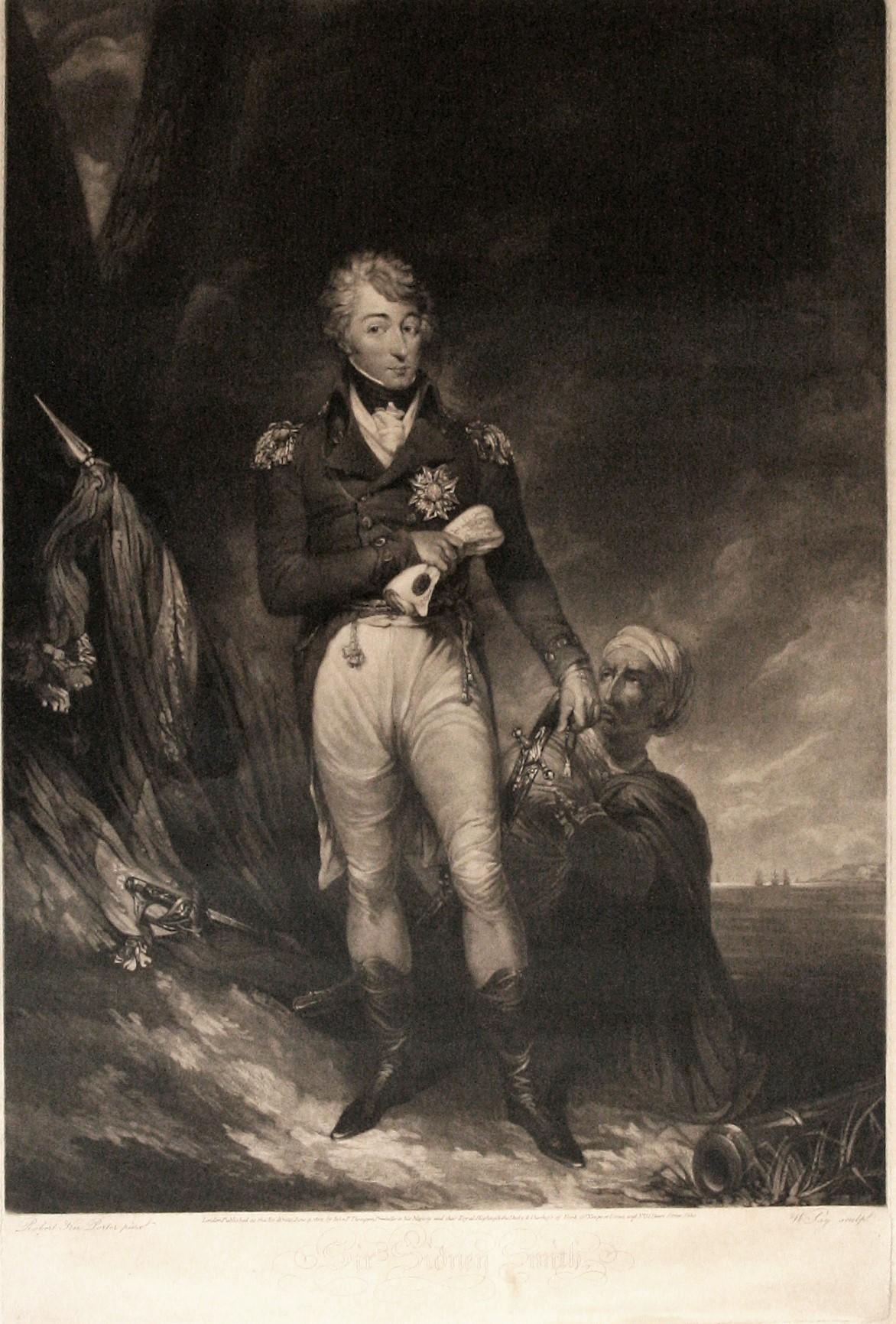 Mezzotint after the painting by Robert Ker Porter (1777-1842). 25 1/4 x 17 (plate). Text: 'Robert Ker Porter pinx.t. W.Say sculp.t. London Published as the Act directs, June 19 1802, by John P. Thompson, Printseller to his Majesty and their Royal