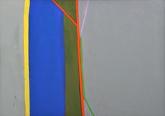 Vintage Large Robert Kiley Abstract Painting, 78"w