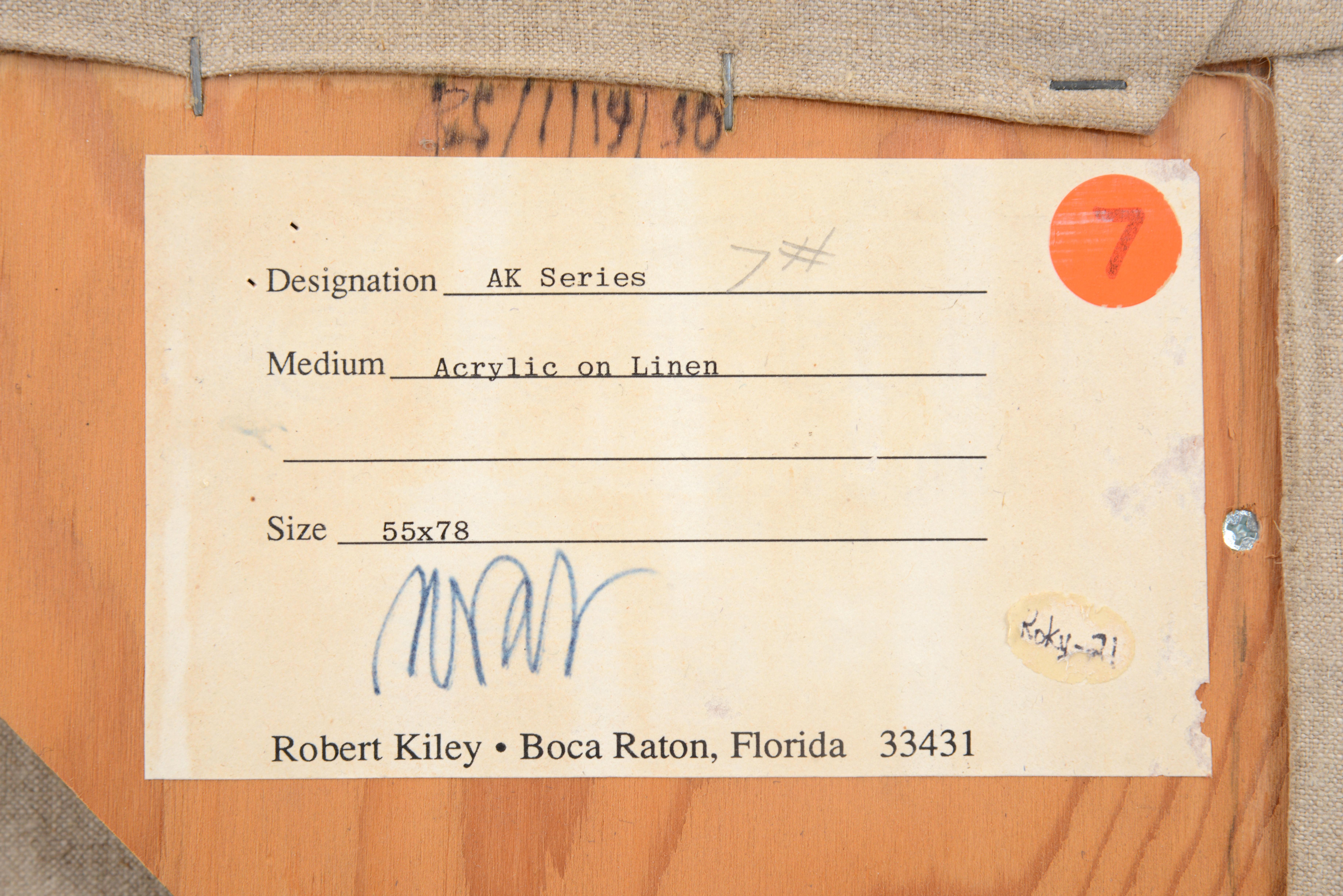 Large Robert Kiley Abstract Painting, 78