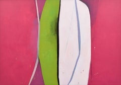 Vintage Large Robert Kiley Abstract Painting, 78"w