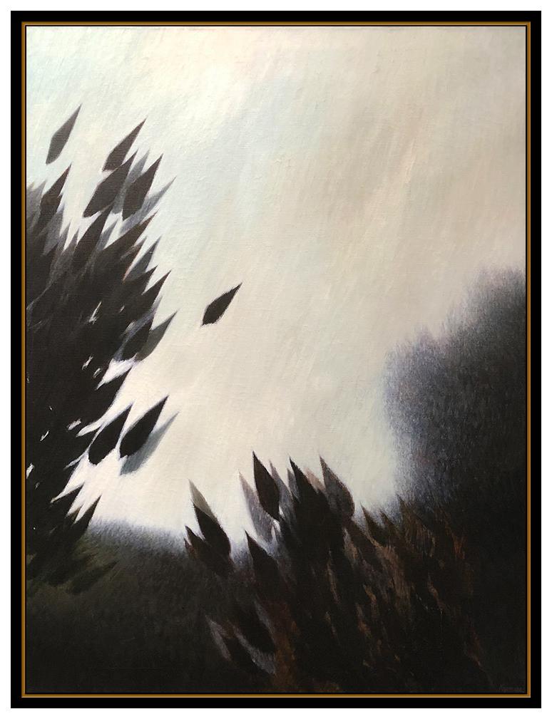 Robert Kipniss Large Oil Painting On Canvas Original Signed Landscape Artwork For Sale 1