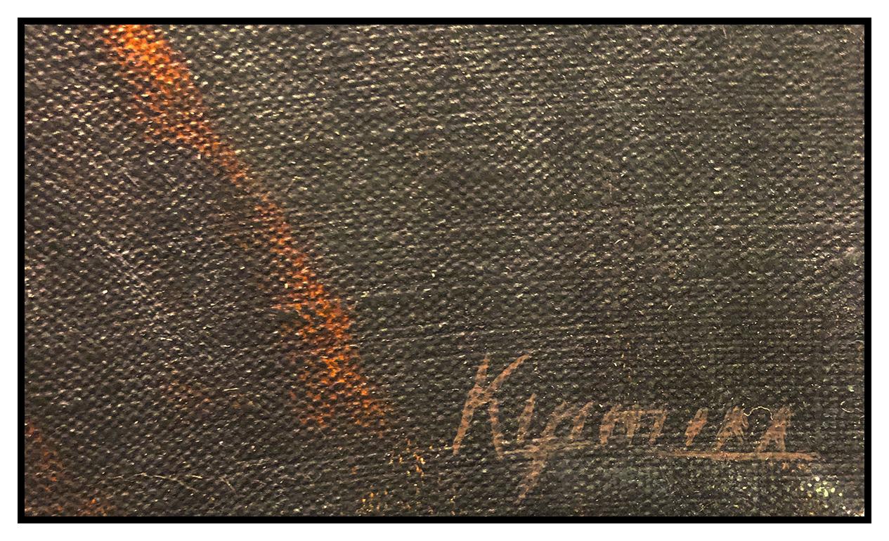 Robert Kipniss Large Oil Painting On Canvas Original Signed Landscape Artwork For Sale 2