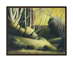 Robert Kipniss Large Original Oil Painting On Canvas Tree Landscape Signed Art