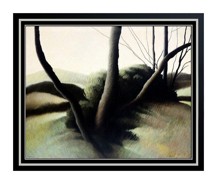 Robert Kipniss Original Landscape Painting Oil On Canvas Large Signed Artwork For Sale 1