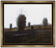 ROBERT KIPNISS Original OIL PAINTING on CANVAS Signed Art Landscape LARGE 40x48