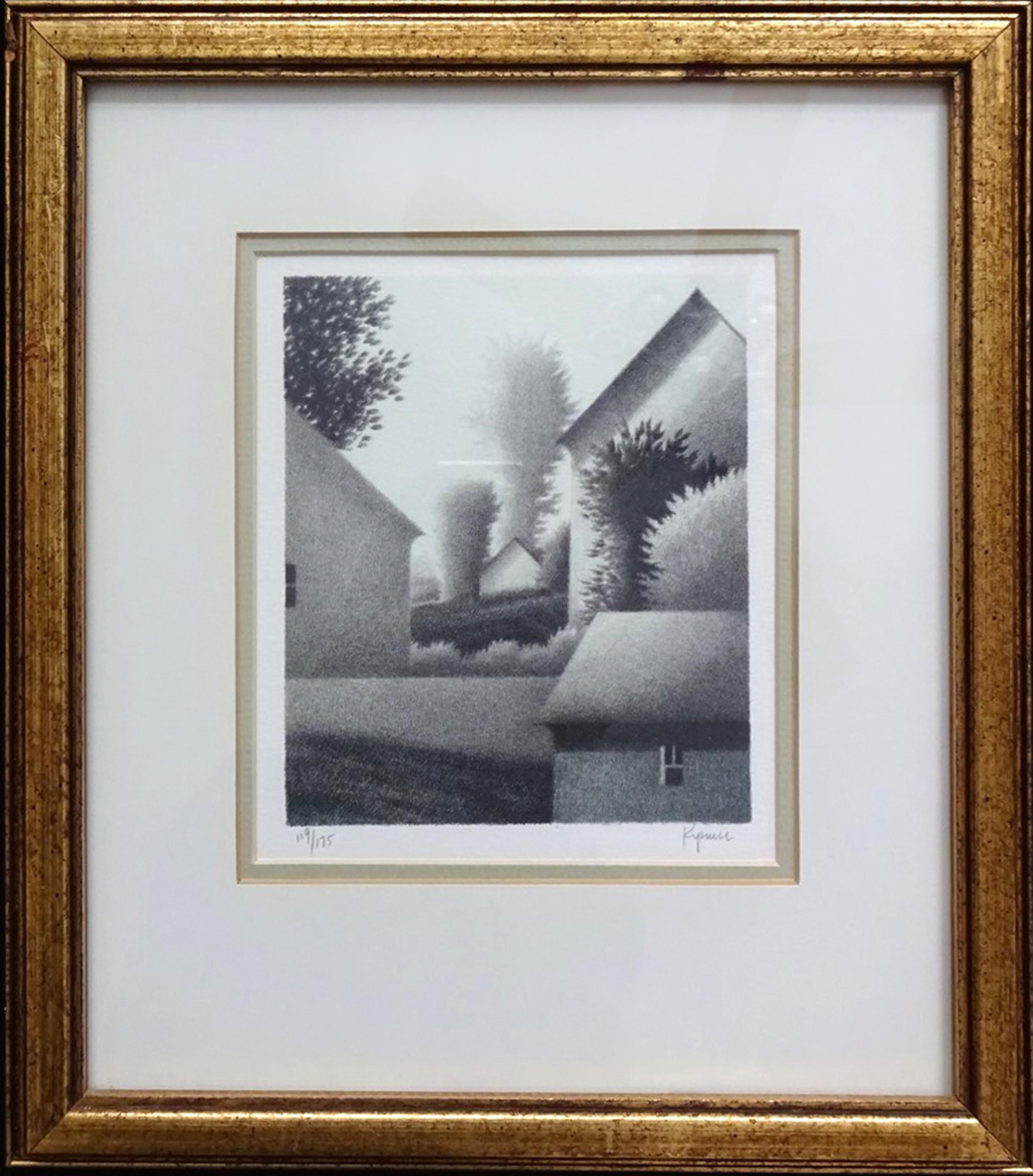 Otro verano
Robert Kipniss, estadounidense (1931)
Fecha: hacia 1980
Litografía, firmada y numerada a lápiz
Edición de 119/175
Tamaño: 16,51 x 13,97 cm (6,5 x 5,5 pulg.)
Tamaño del marco: 13 x 11,25 pulgadas