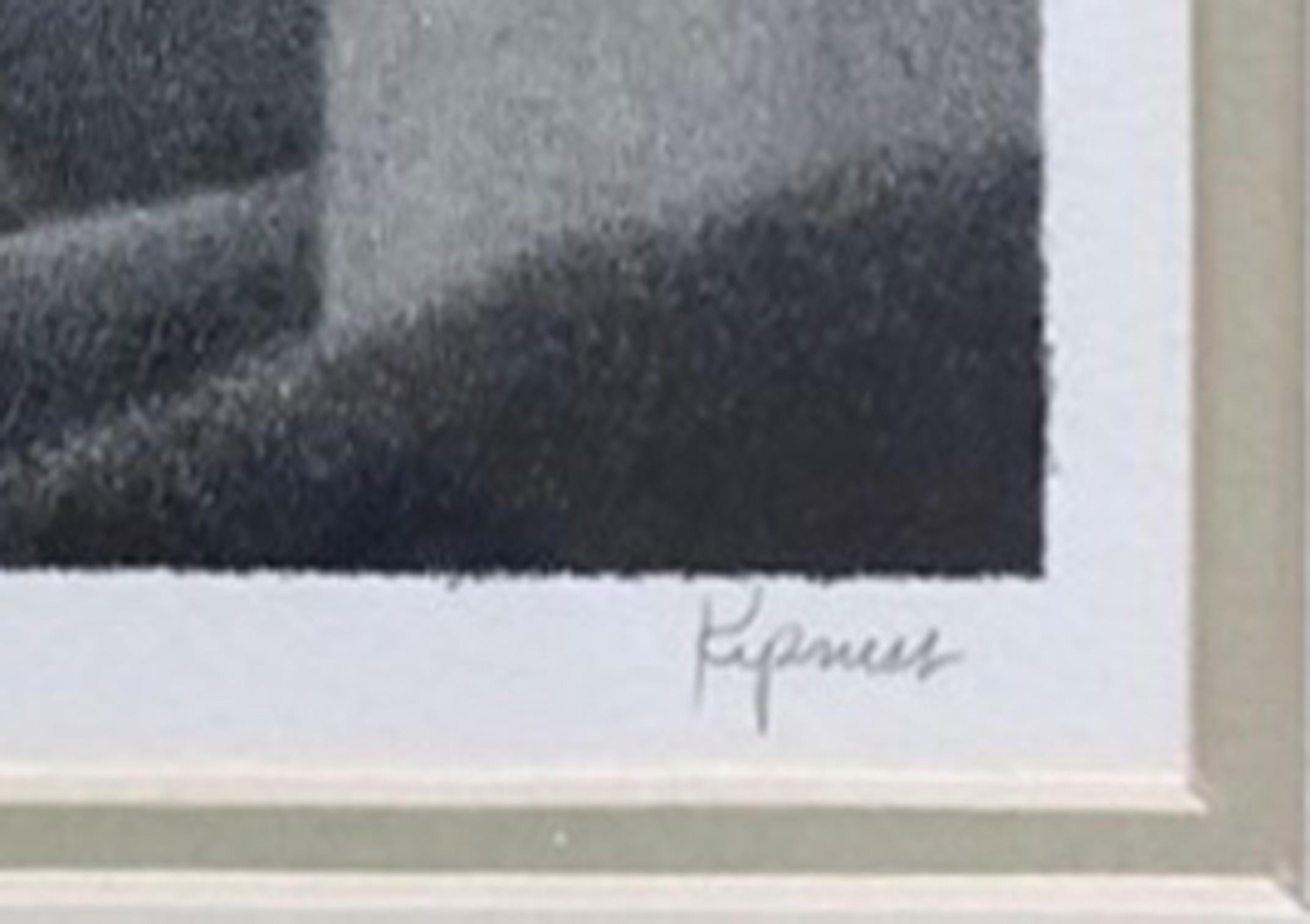 Patio VII, litografía moderna de Robert Kipniss en venta 3