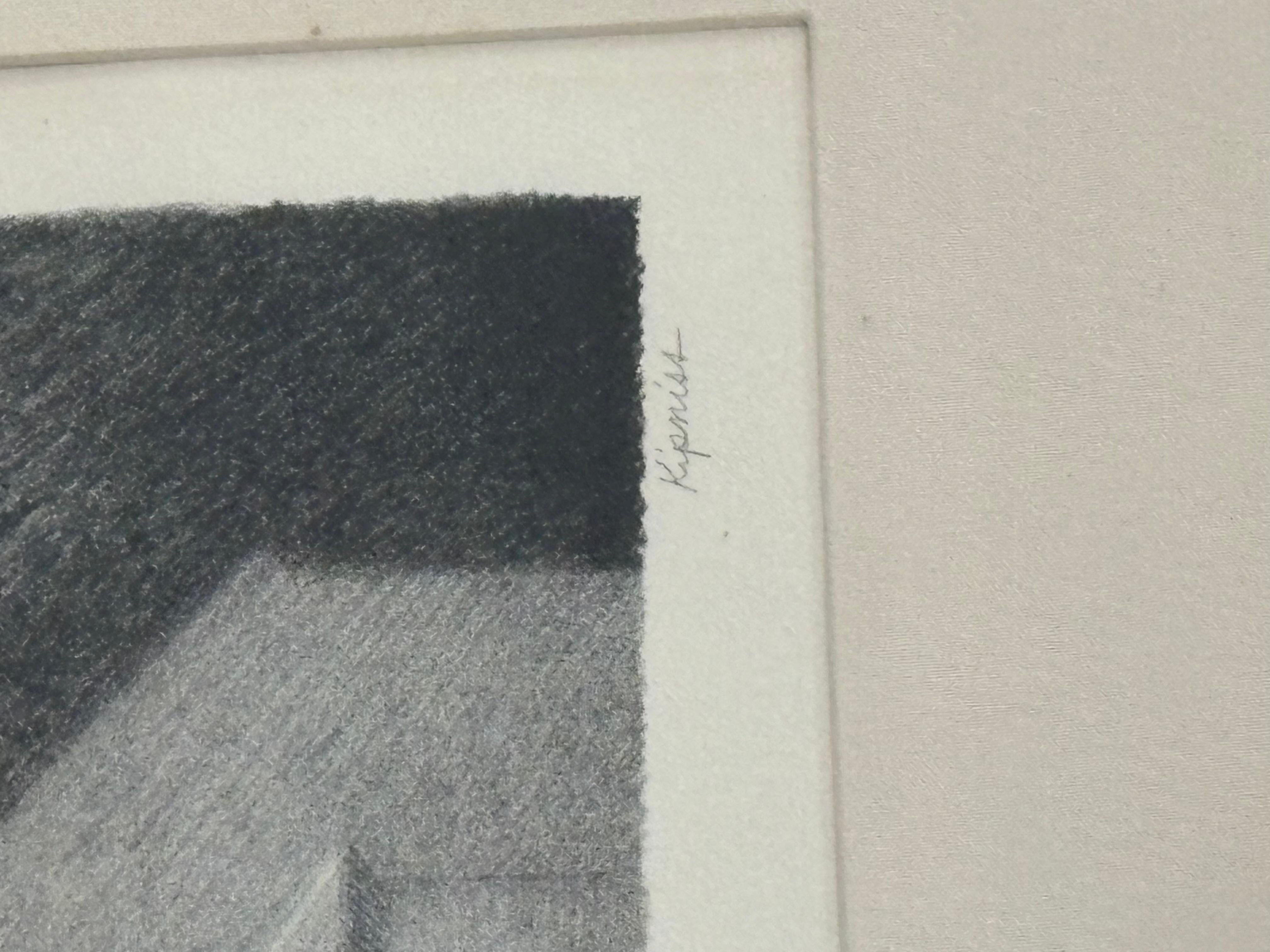 Robert Kipniss, hand-signed original lithograph limited  edition  titled  barns 84/90
Originally purchased in NYC Weinstein co. In good condition. Some minor staining on the corner of the matting. 