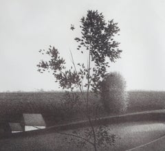 Circular Fence, Modern Lithograph by Robert Kipniss