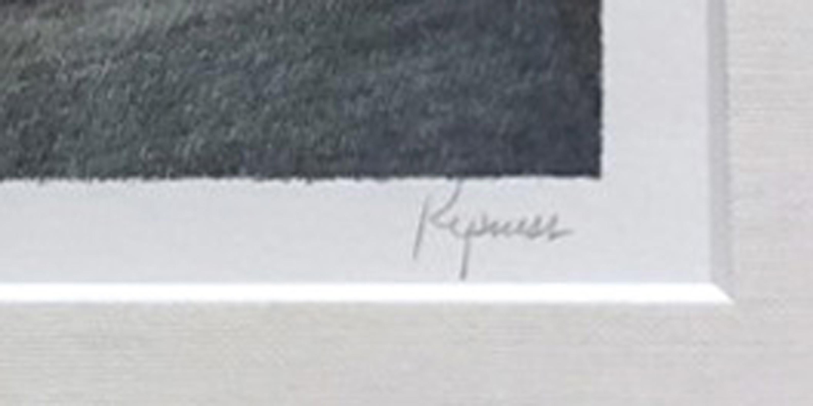 Evening Walk, Modern Lithograph by Robert Kipniss 3