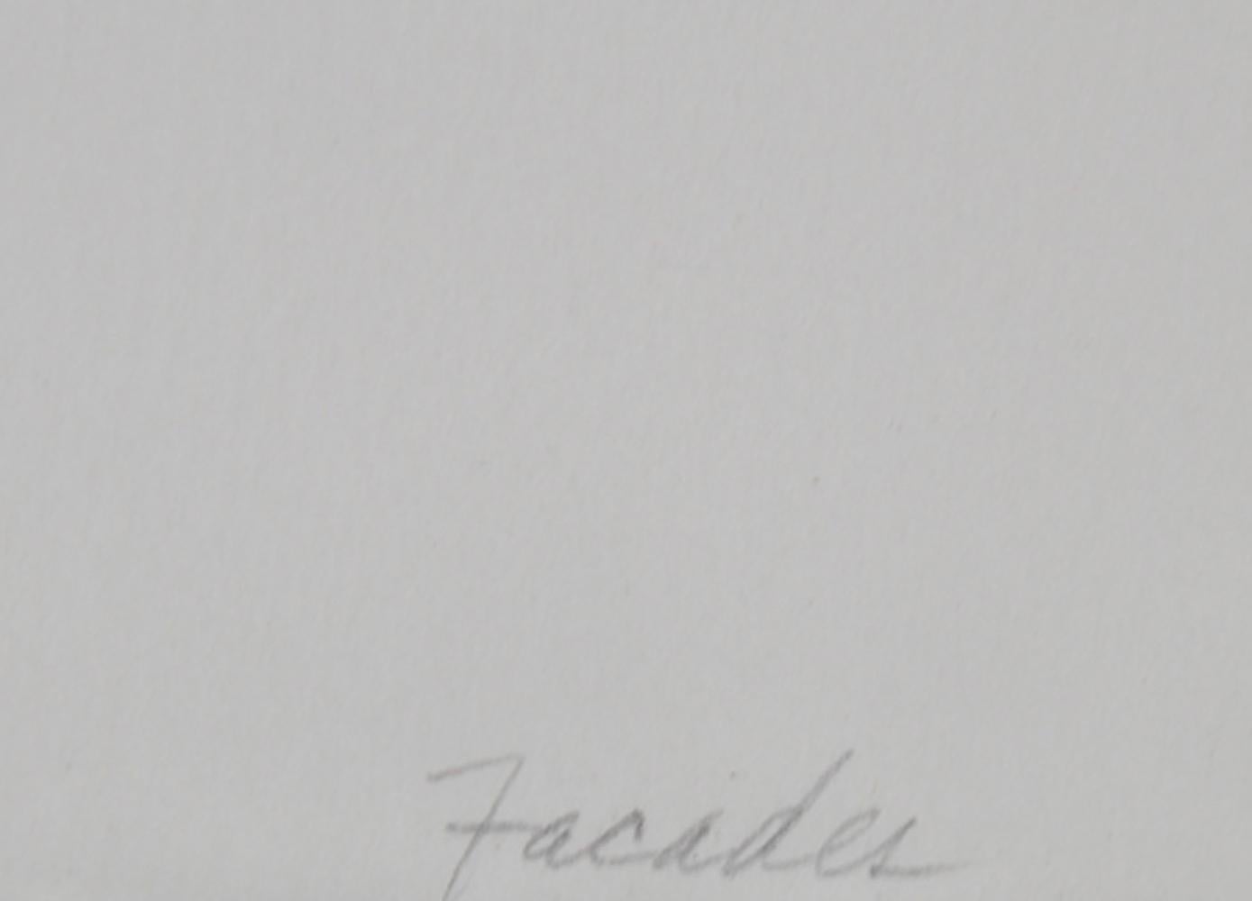 Fachadas, litografía moderna de Robert Kipniss 3