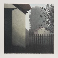 Fachadas, litografía moderna de Robert Kipniss