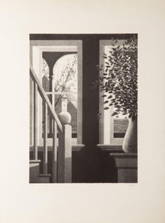 Hillside Place, litografía moderna de Robert Kipniss