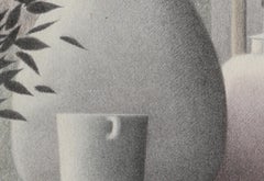 Interior with Cup and Kettle, Modern Lithograph by Robert Kipniss