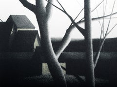 Trees and Rooftops, moderne Lithographie von Robert Kipniss