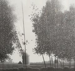 Tual, Surrealist Landscape Mezzotint by Robert Kipniss