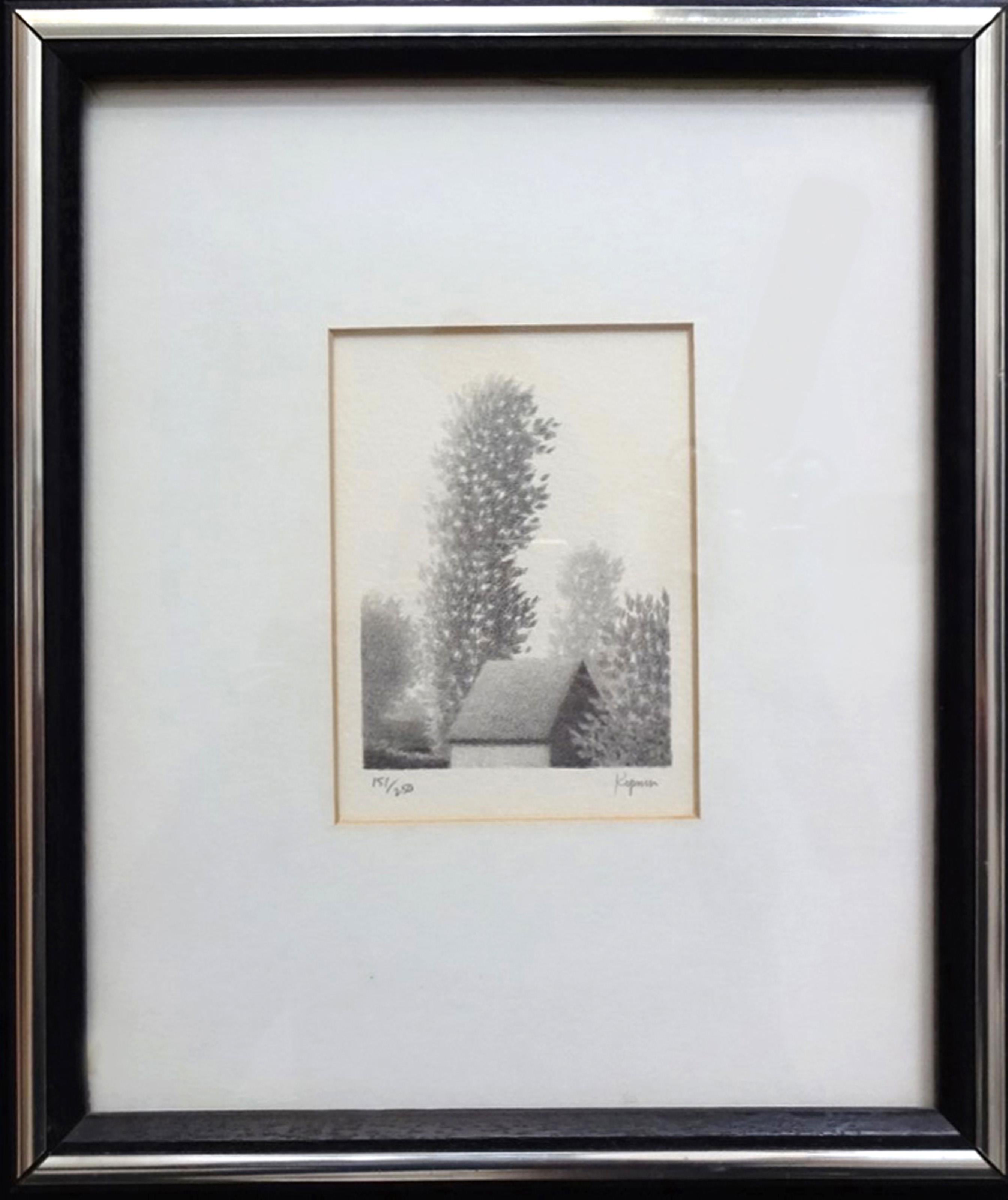 Vento dell'Ovest
Robert Kipniss, americano (1931)
Data: circa 1981
Litografia, firmata e numerata a matita
Edizione di 151/250
Dimensioni: 4 x 3,25 pollici (10,16 x 8,255 cm)
Dimensioni della cornice: 11,25 x 9,5 pollici