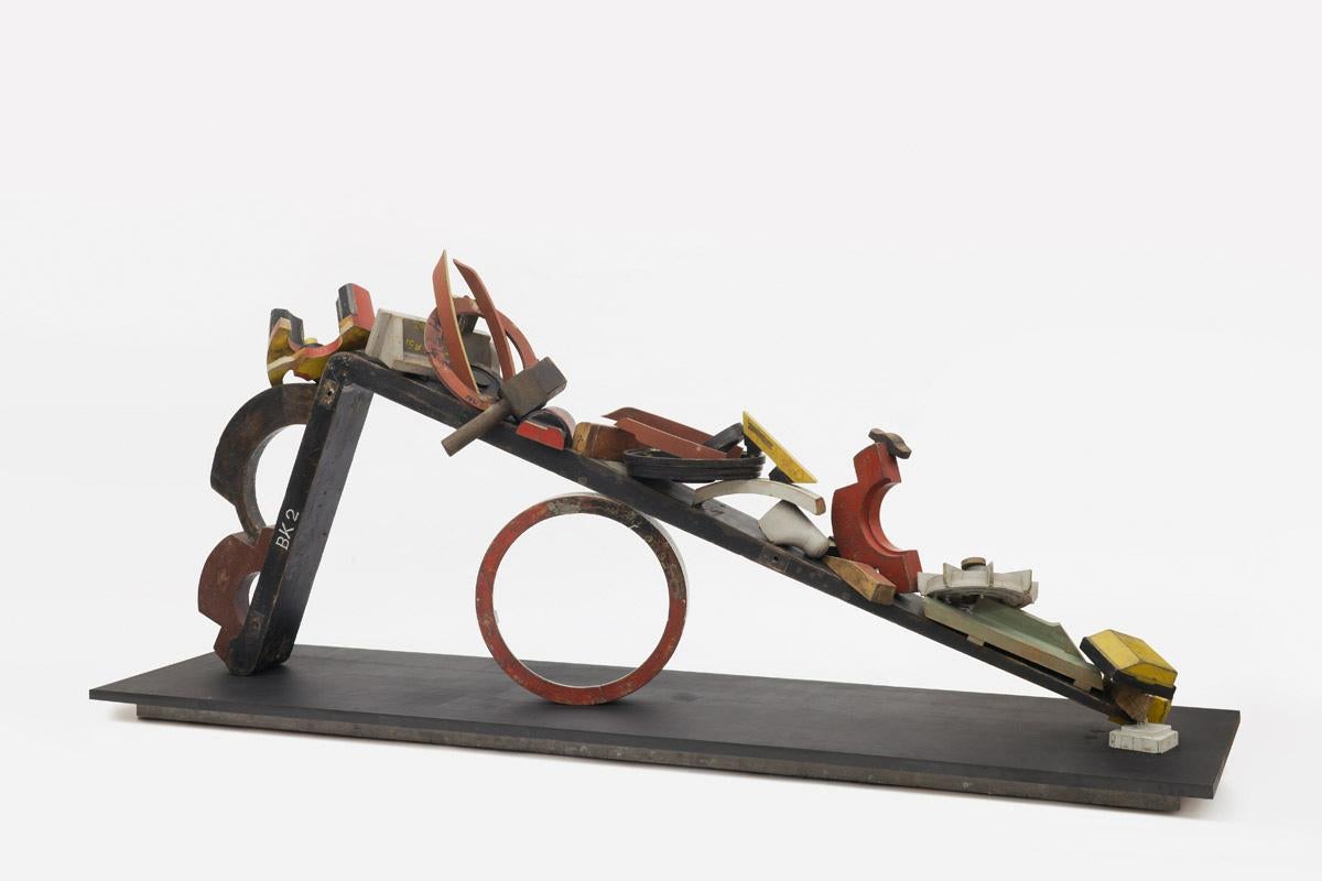 Opus 800, wooden assemblage modern art sculpture by Robert Klippel For Sale 1