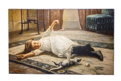 "Girl and Kitten"