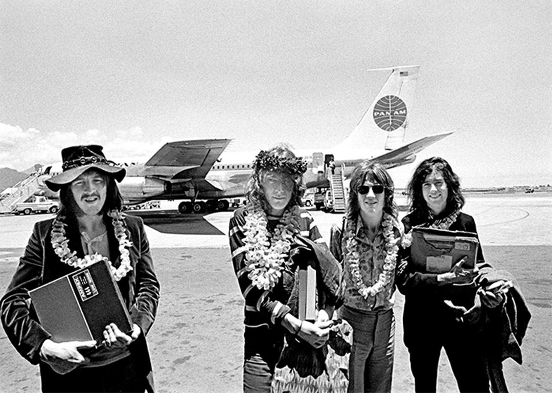 Led Zeppelin by Robert Knight 30x40” signed limited edition black 
white print