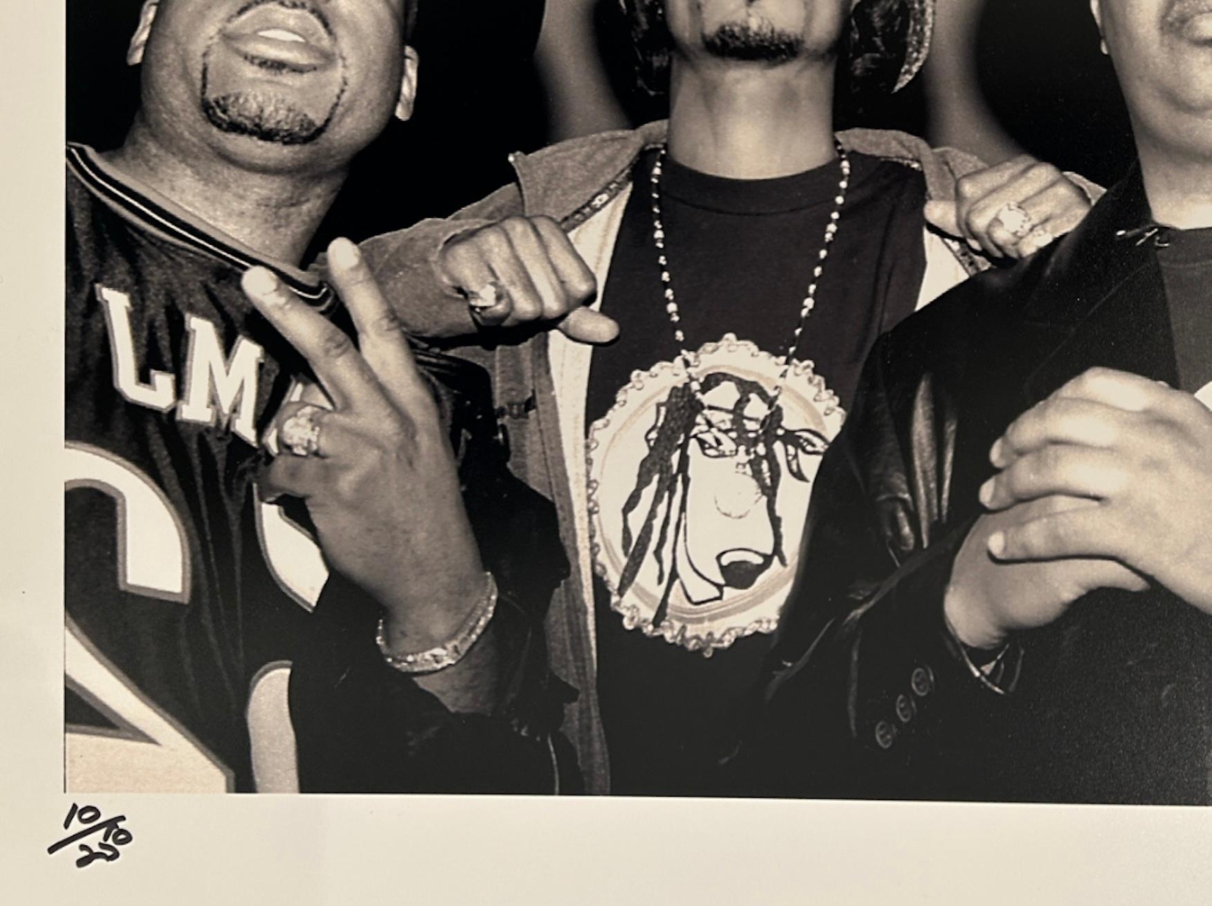 Snoop Dogg con i Run DMC - Black and White Photograph Beige di Robert Knight