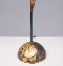 Robert Kostka Lampada da tavolo in ottone fatta a mano anni '80 Francia