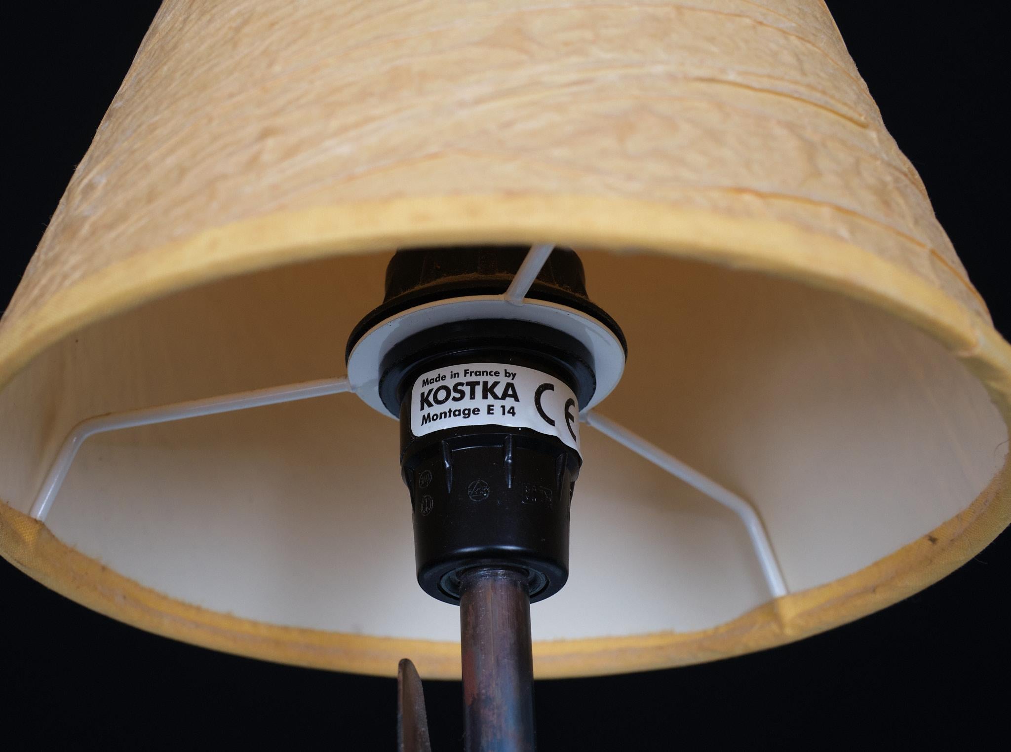 Fin du 20e siècle Robert Kostka lampe de bureau en laiton faite à la main, France, années 1980  en vente