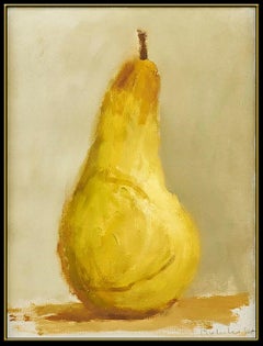 Robert Kulicke Original Oil Painting Fruit Still Life Signed Authentic Artwork