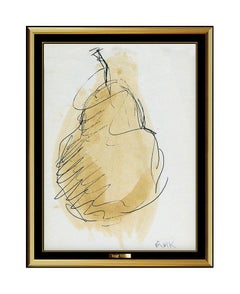 Robert Kulicke Original Painting Hand Signed Modern Still Life Framed Artwork