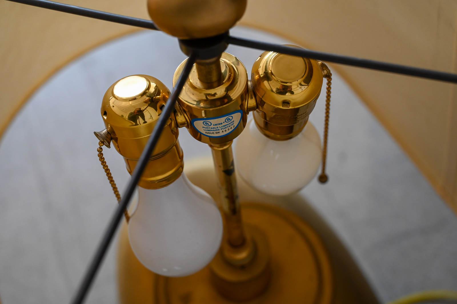 Robert Kuo for McGuire 24K Hammered Gold Plated 'Cocoon' Table Lamp, ca. 2000 2