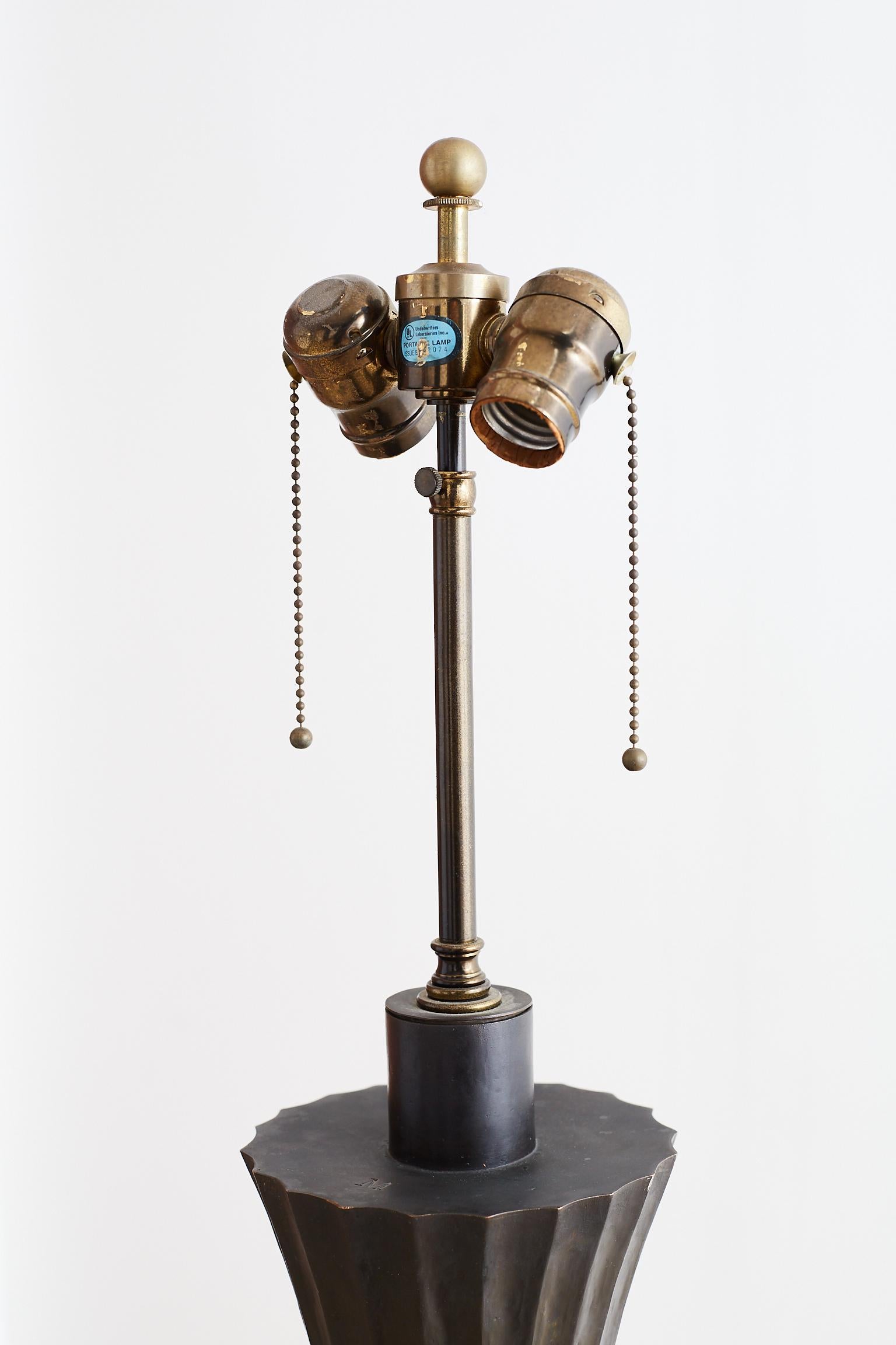 Modern Robert Kuo for McGuire Copper Diva Floor Lamp