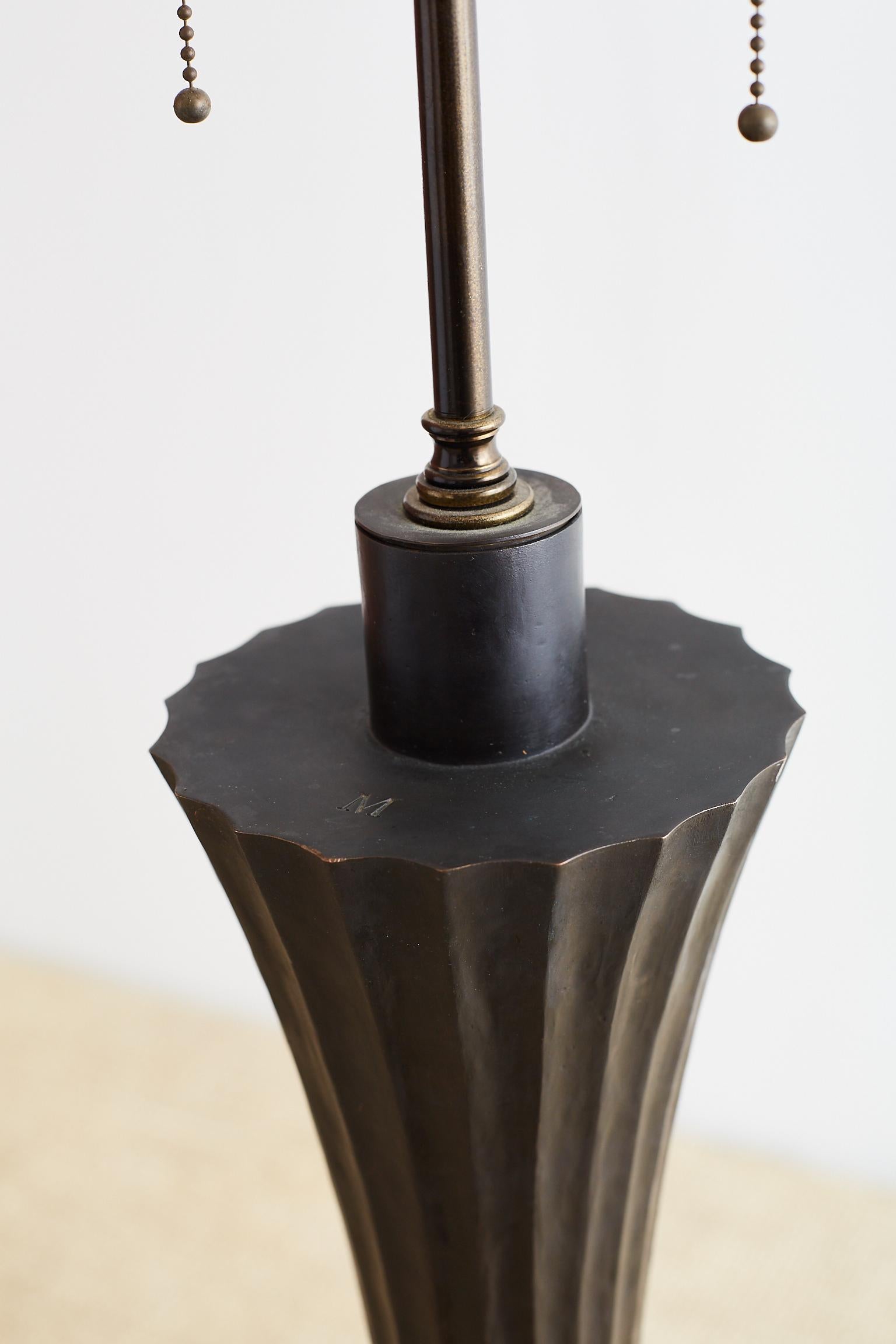 20th Century Robert Kuo for McGuire Copper Diva Floor Lamp