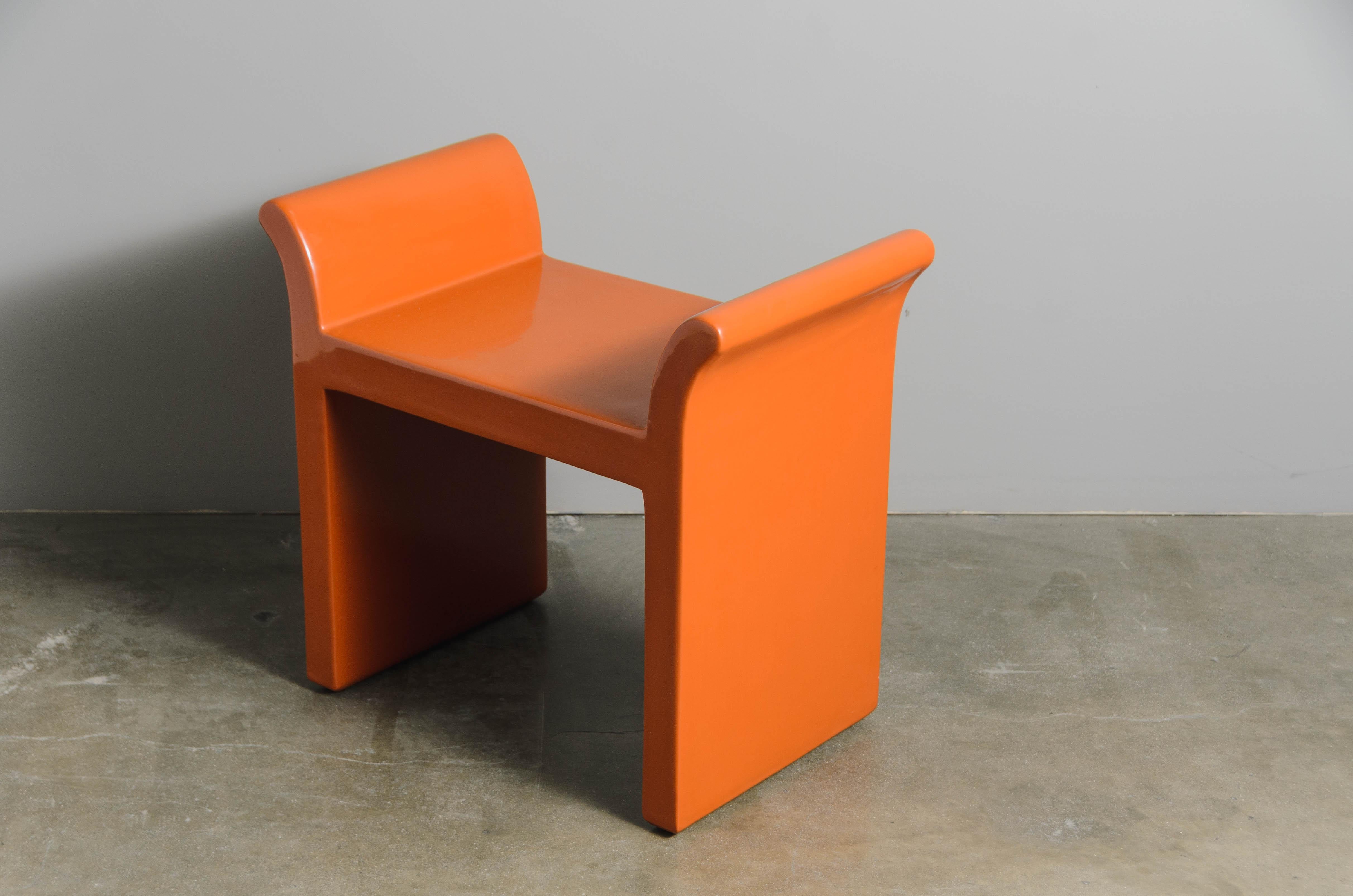 Robert Kuo Vanity Seat in Mila Lacquer, Contemporary, Limited Edition In New Condition For Sale In Los Angeles, CA