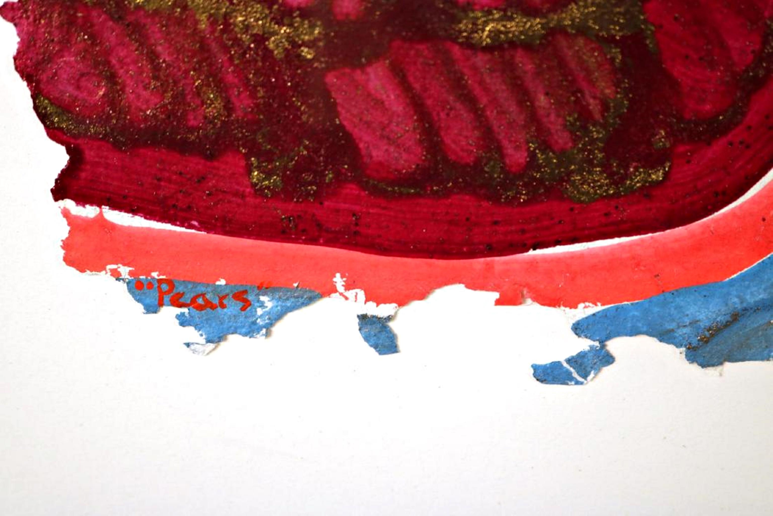 Pears (Holly Solomon Gallery & Readers Digest Collection) Signed painting Framed For Sale 5