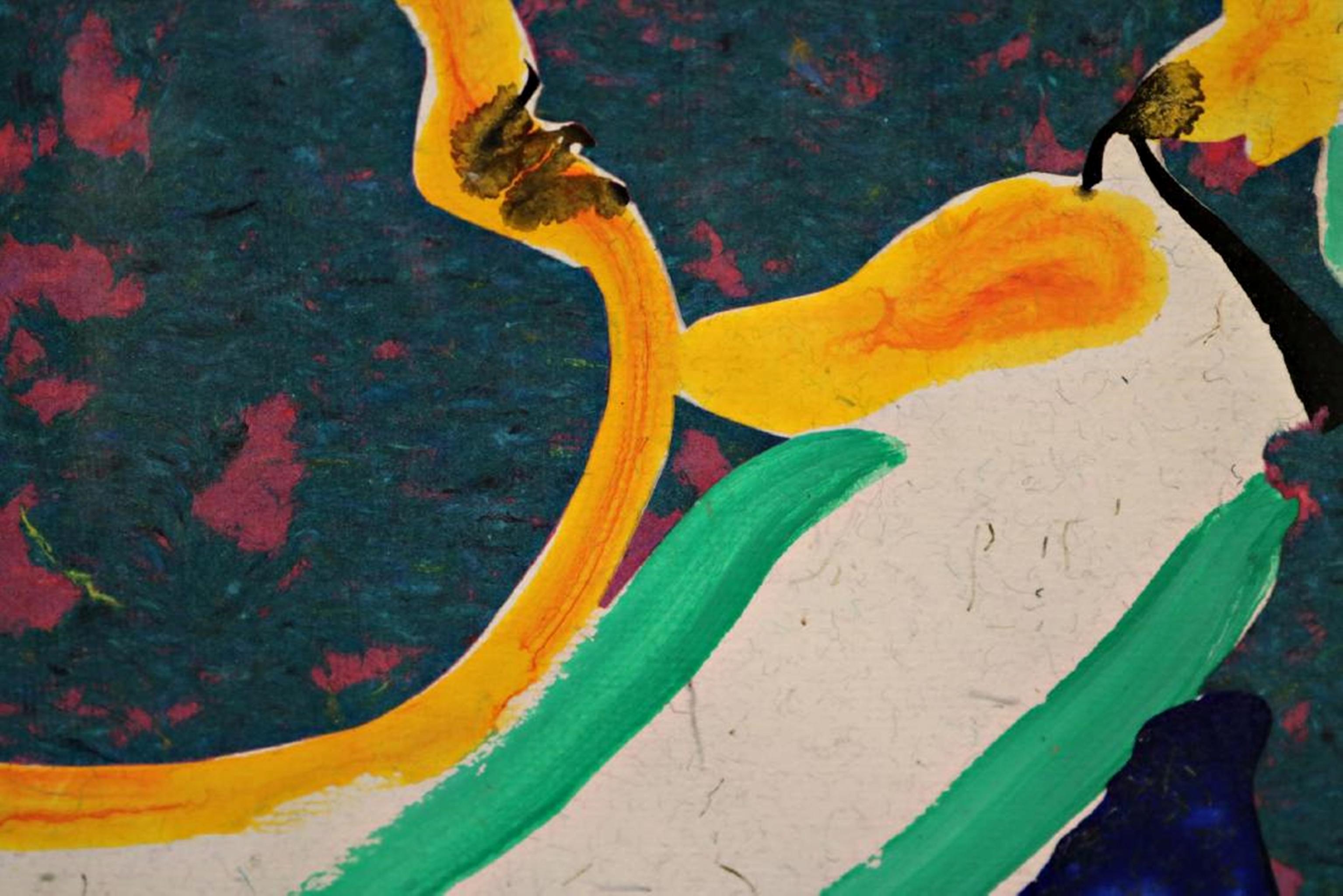 Pears (Holly Solomon Gallery & Readers Digest Collection) Signiertes Gemälde gerahmt im Angebot 3